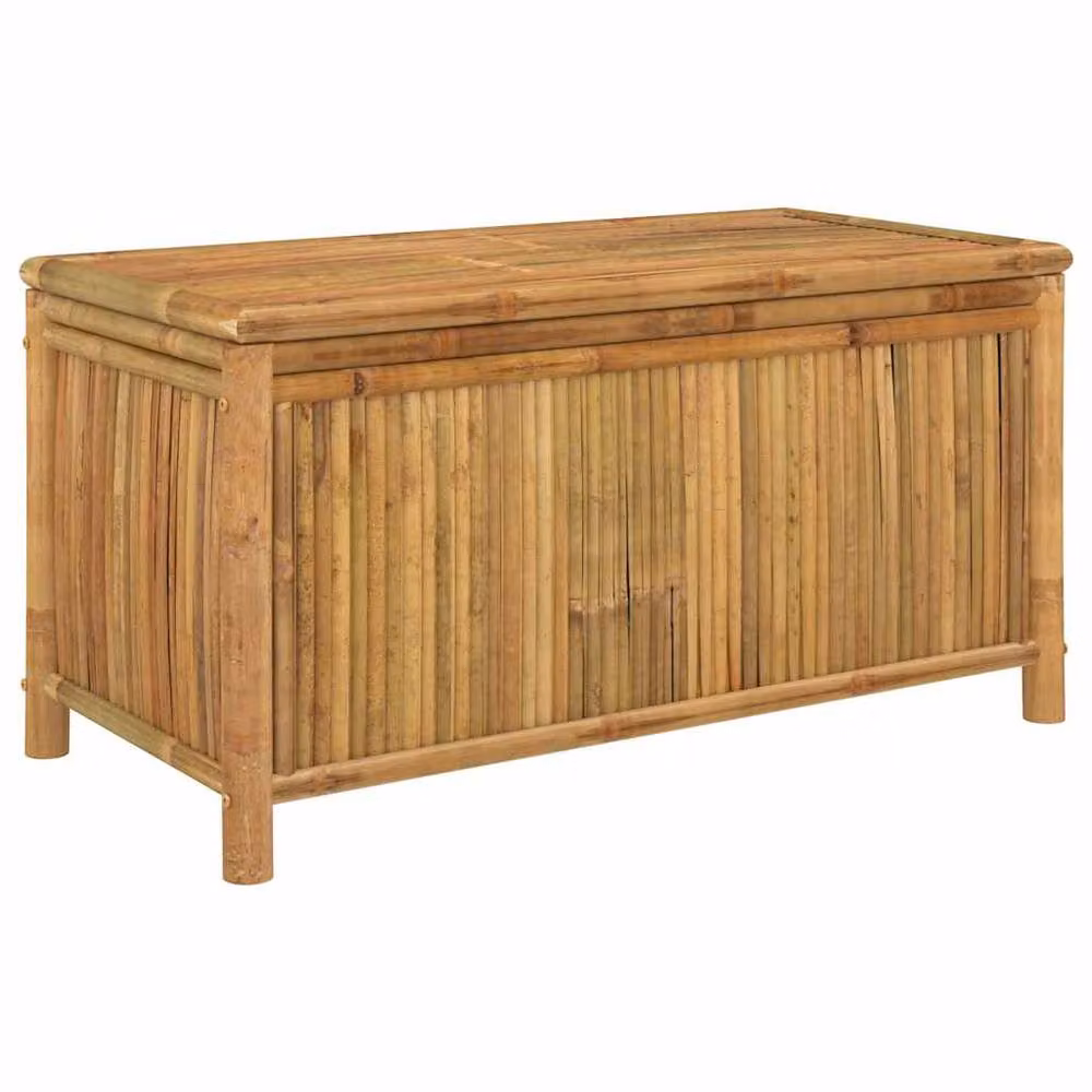 Berkfield Home Garden Storage Box in Brown Bamboo, W/D/H: 110 x 52 x 55 cm – 2
