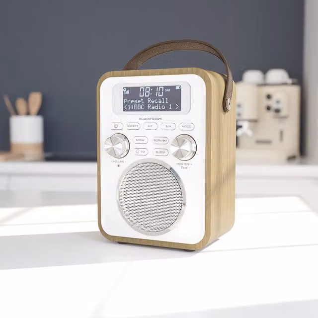 Blackfriars 2 DAB Portable Bluetooth Radio with FM in Brown Oak