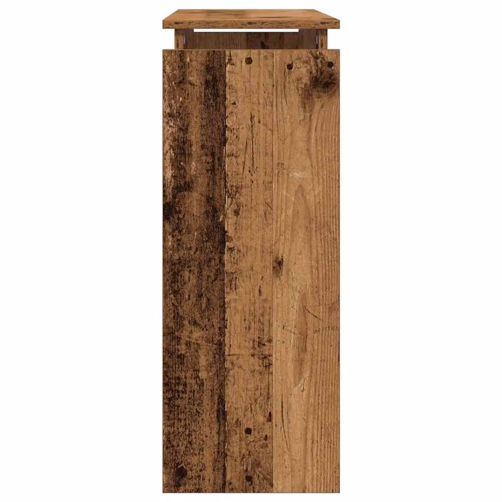 Berkfield Home Decorative Console Table in Brown Old Wood, W/D/H: 80 x 30 x 80 cm – 4