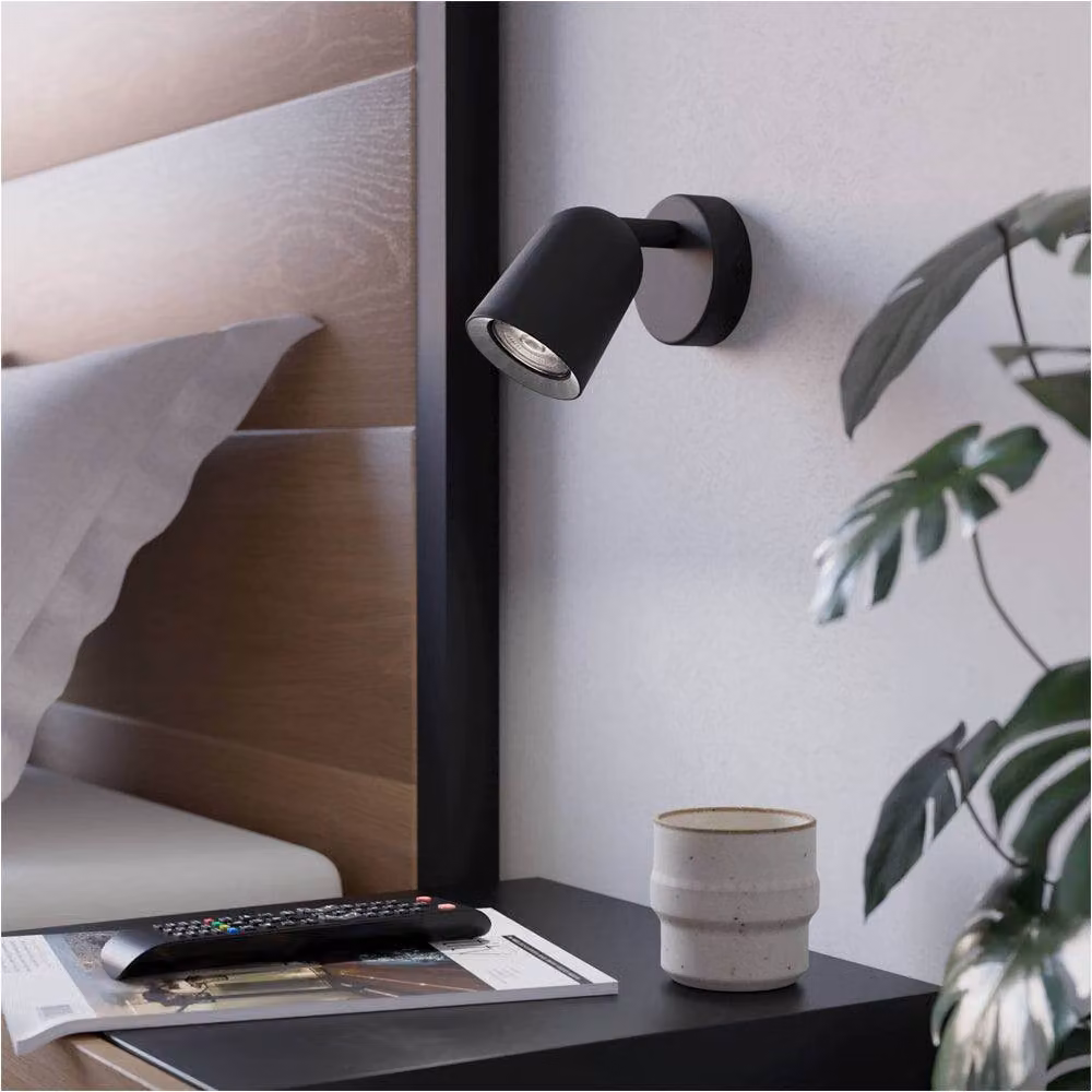 Loops 2 Pack Black LED Ceiling Spotlight with Replaceable GU10 Bulbs – 3