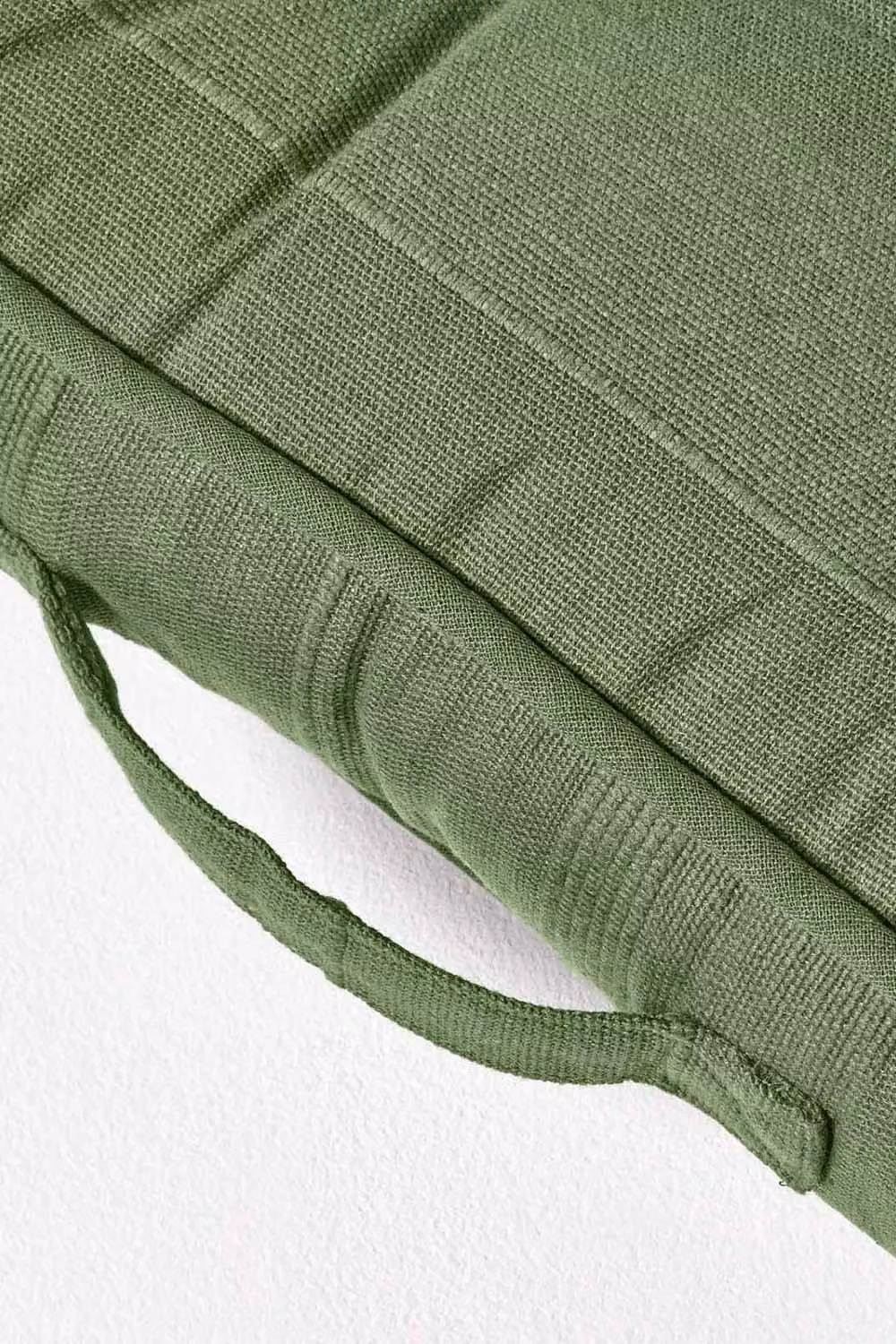 Homescapes Rajput Square Cotton Floor Cushion in Green, W/D/H: 40 x 40 x 8 cm – 2