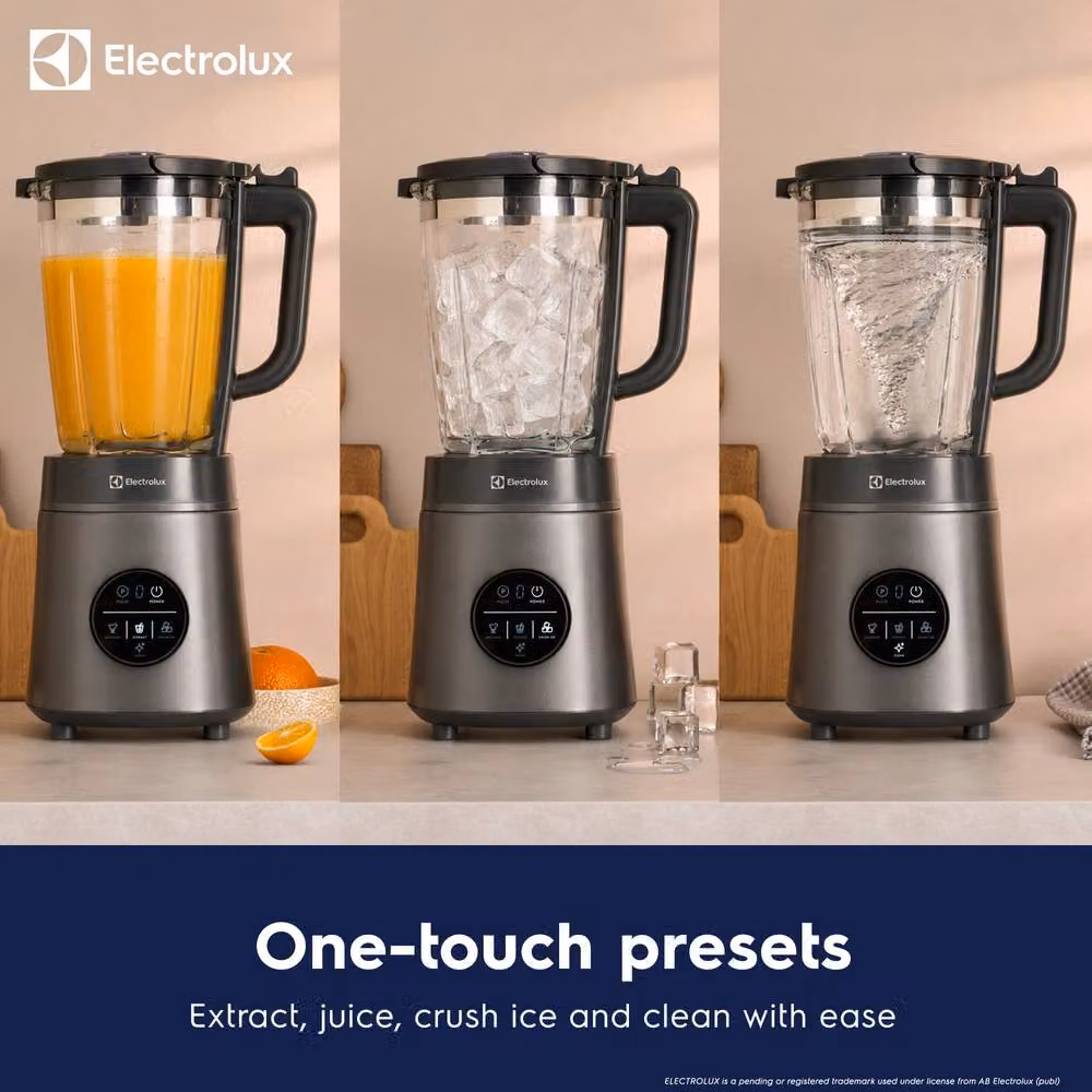 Electrolux 1400W 1.75L Glass Jug Blender, Smoothie Maker and Grinder with Pulse Function, Grey – 3