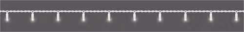 Xmas Haus Eglo Connect LED String Lights, Cool White, 40 LED, 5m, White Rubber Cable, IP65 Waterproof, Mains Powered – 4