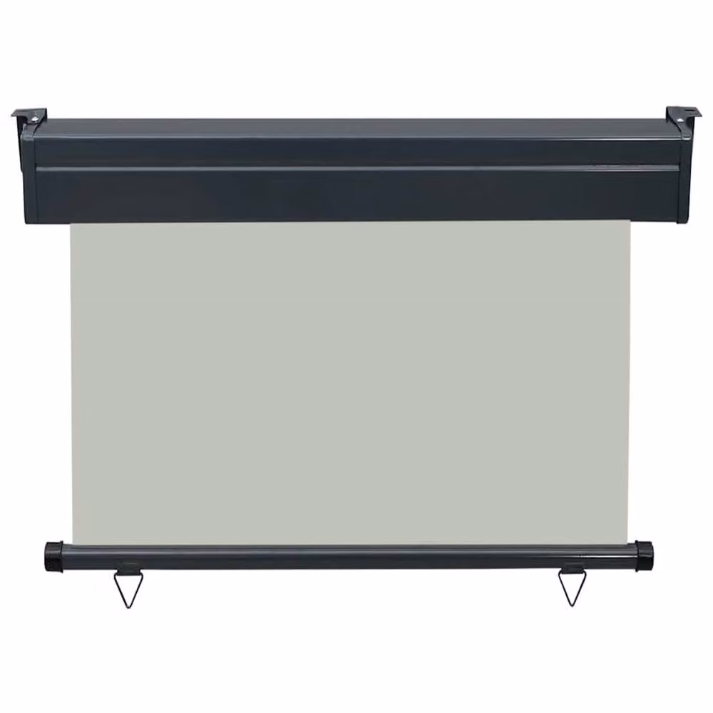 Berkfield Home Grey Polyester Roller Balcony Side Awning W/H: 105 x 250 cm – 3