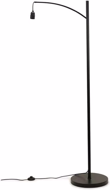 ValueLights Modern Black Metal Curved Arc Floor Lamp Base
