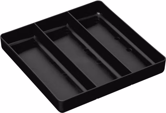 Ernst Tool Organiser Tray with 3 Compartments in Black