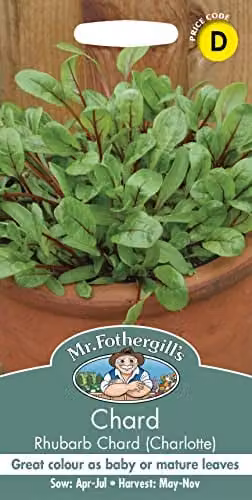 Mr Fothergill's Charlotte Rhubarb Chard Vegetable Seeds