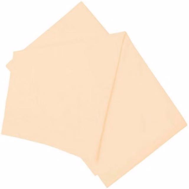 Belledorm Brushed Cotton Extra Deep Fitted Sheet in Beige/Yellow, W: 140 cm x L: 200 cm