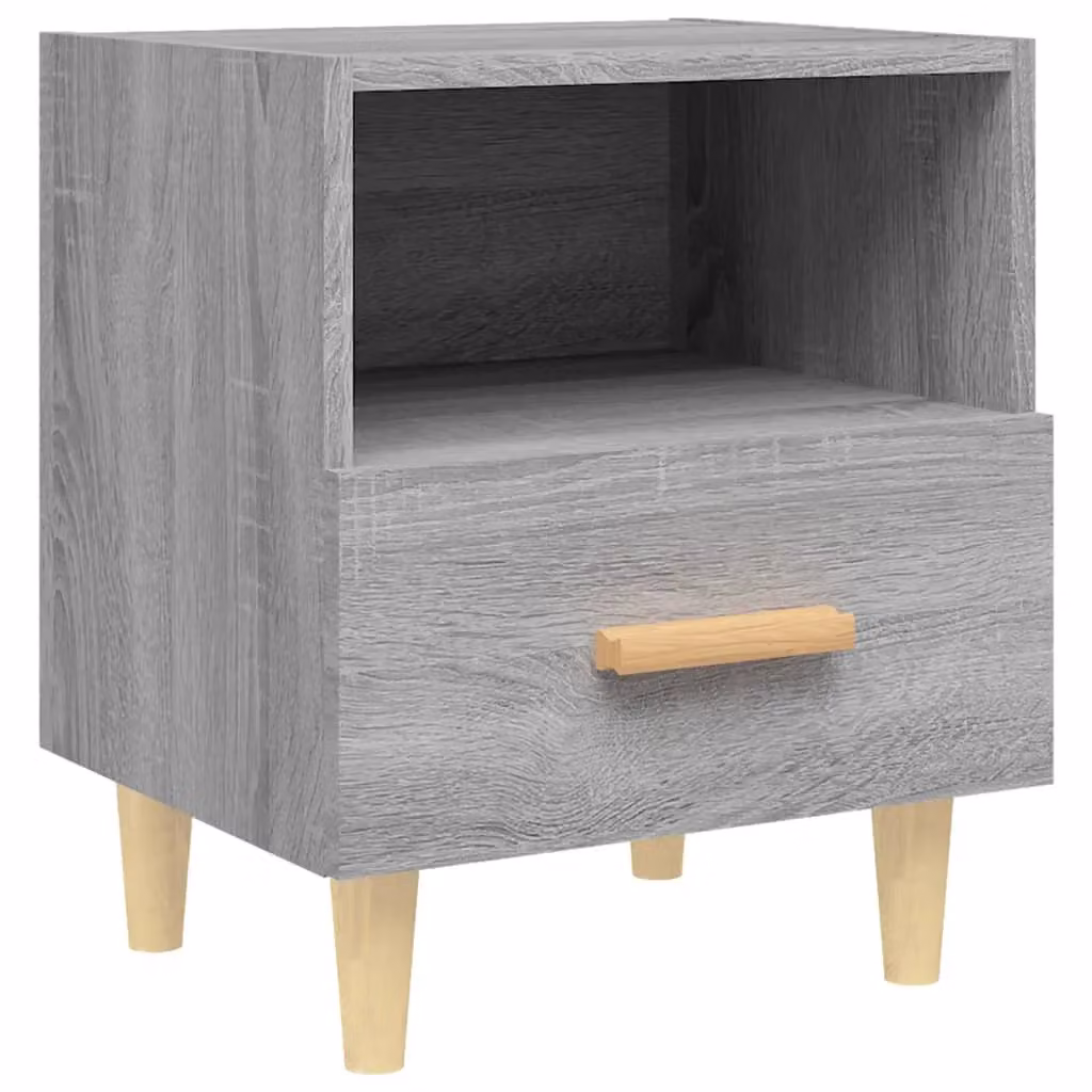 Berkfield Home Bedside Cabinet in Grey Sonoma, W/D/H: 40 x 35 x 47 cm – 2