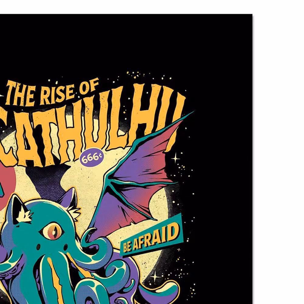 Ilustrata Rise Of The Cthulhu Framed Multicolour Paper Poster in Black – 2