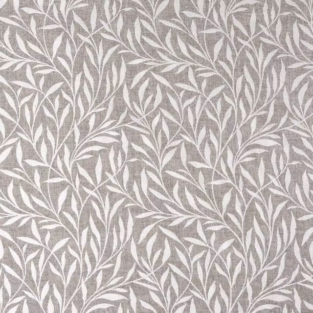 Terrys Nature Mandu Linen Floral Fabric in Beige and Taupe
