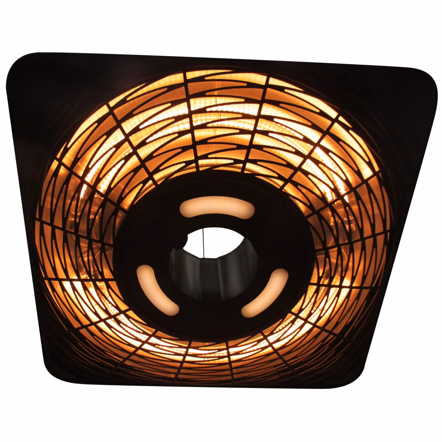 Outsunny 2000W Electric Ceiling Mounted Halogen Patio Heater with Remote Control in Black Aluminium – 7