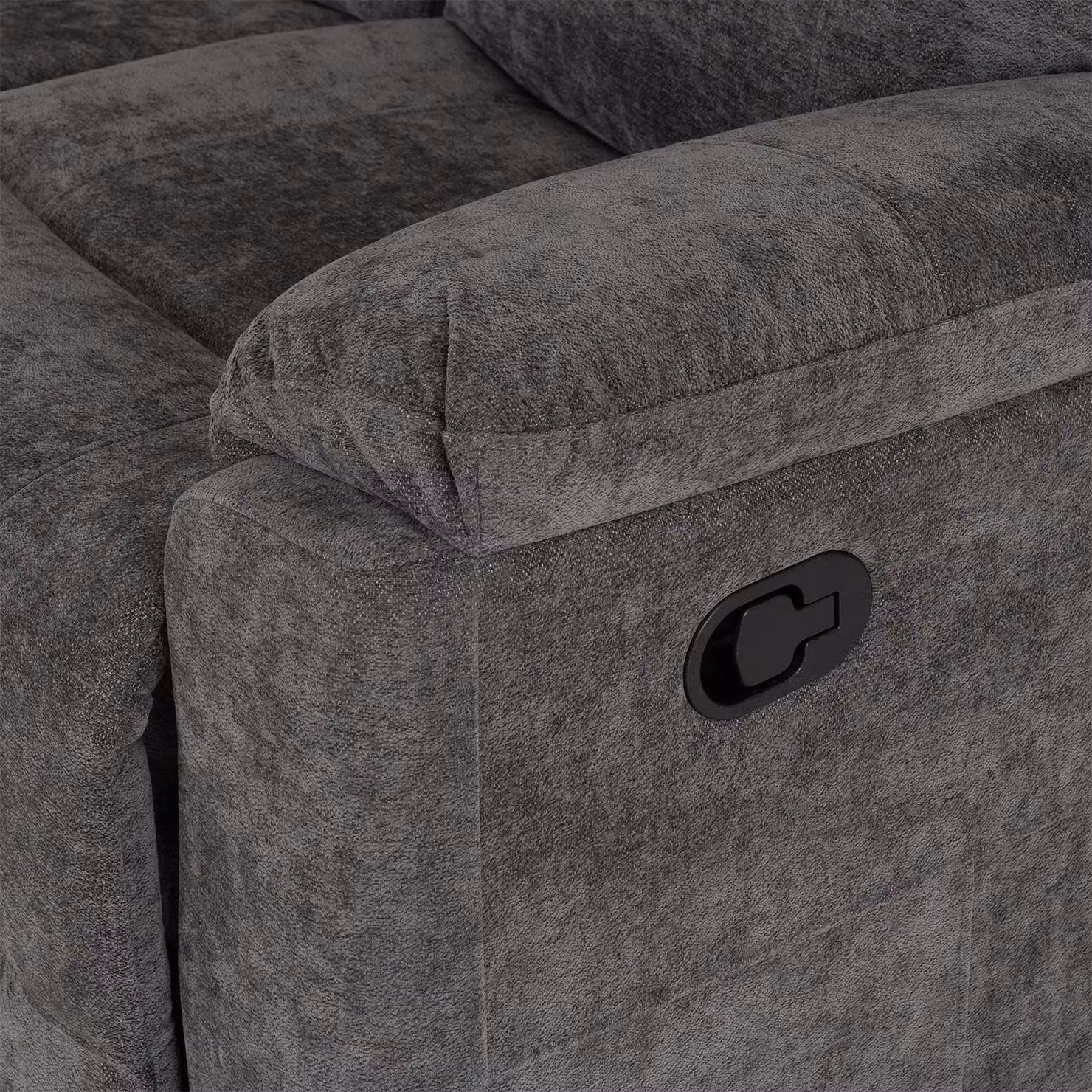 Seconique Guildford L-Shape Corner Sofa in Grey Fabric – 3