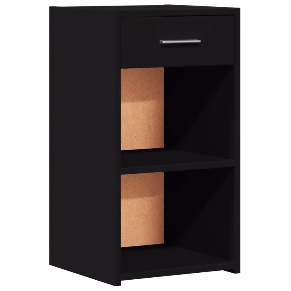 Berkfield Home Elegant Bedside Cabinets, 2 Piece Set in Black, W/D/H: 35 x 34 x 65 cm – 4