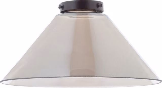 Litecraft Alina Glass Easy Fit Cone Lampshade in Grey