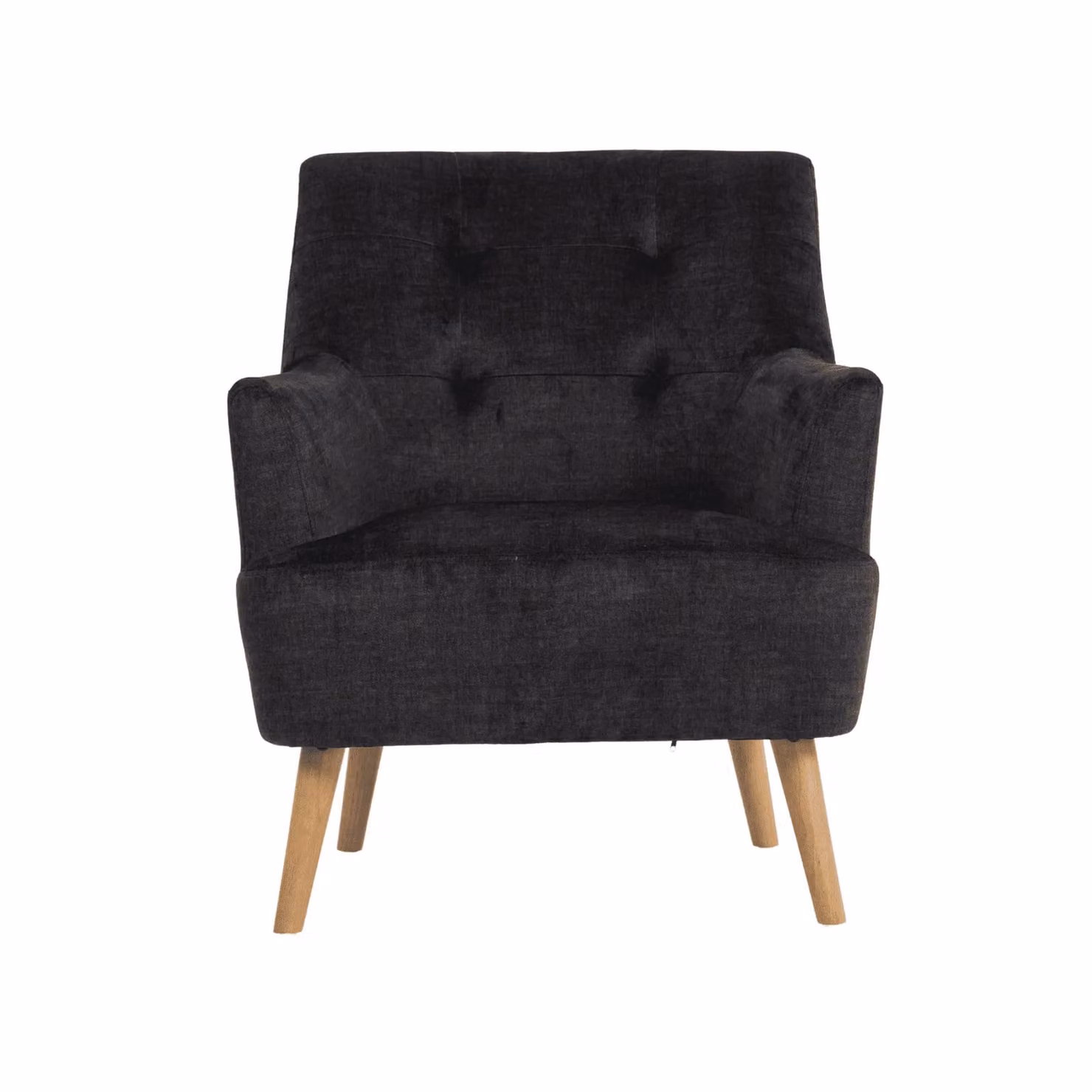 Home Source Arta Modern Upholstered Accent Armchair in Grey – 6