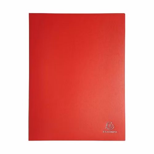 Exacompta Opak A4 Display Book with 60 Pockets in Red