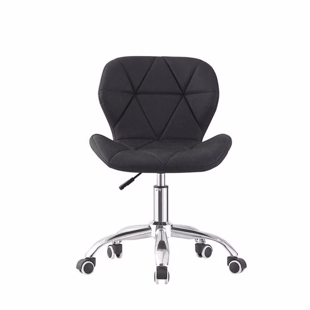 EONLION Black Adjustable Swivel Office and Vanity Chair in Synthetic Leather – 2