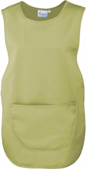 Premier Plain Pocket Tabard in Green, Size: 3XL