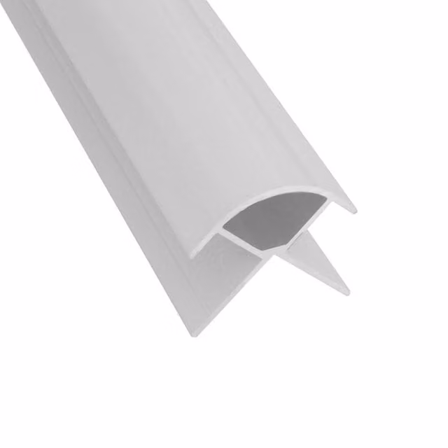 Wetwall White 10mm Laminate Wall Panel External Corner Trim, Length: 2420mm