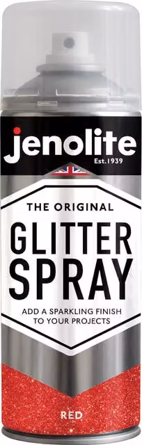 Jenolite Gloss Multi-Surface Glitter Paint in Red