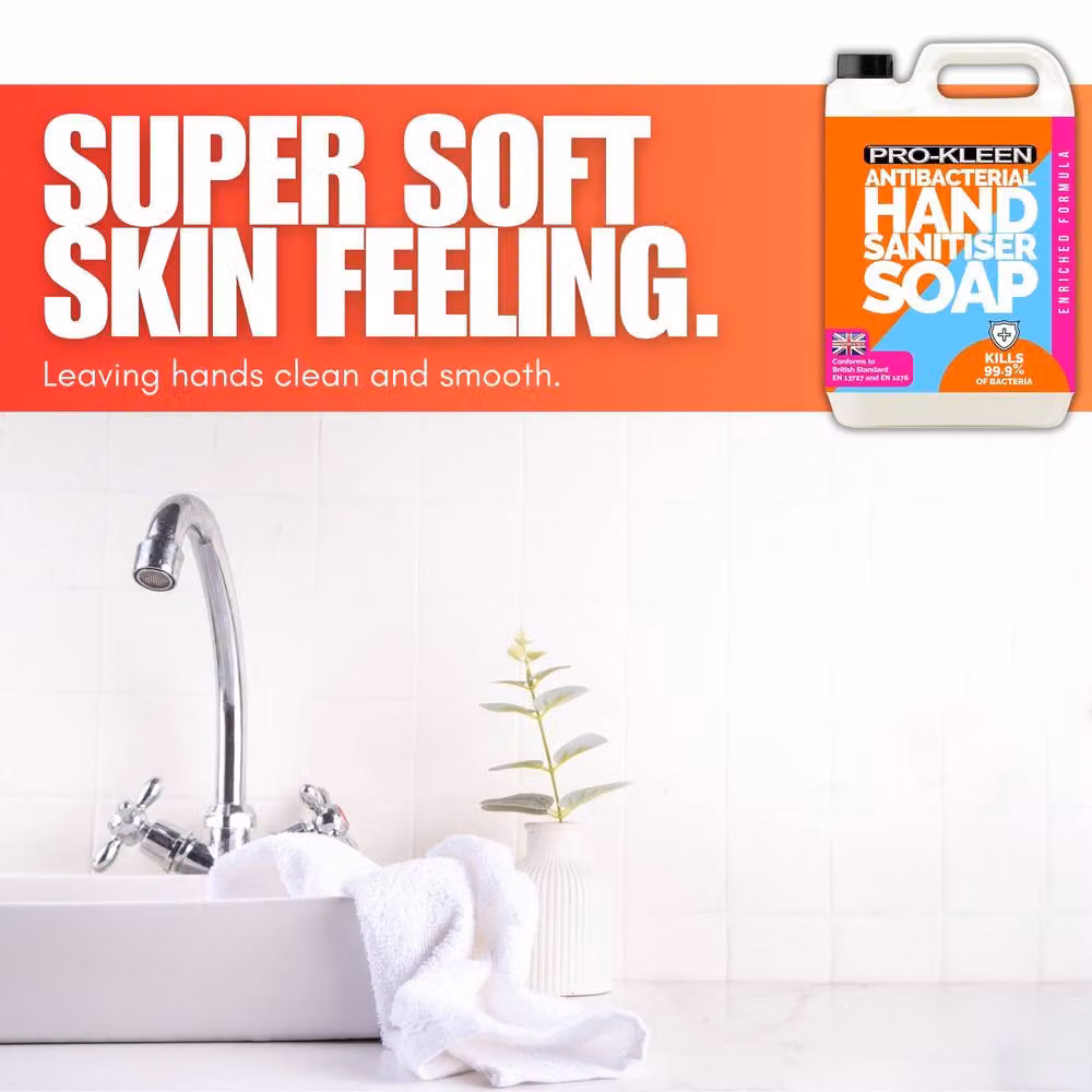 ProKleen Anti-Bacterial Hand Sanitiser Soap, 5 l, White – 3