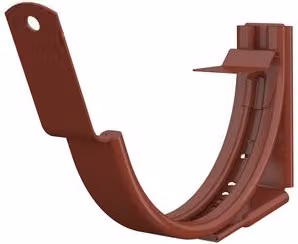 Lindab Adjustable Fascia Bracket for 100mm Half Round Steel Gutters, Red