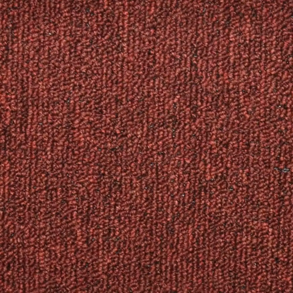 Berkfield Home Self-Adhesive Non-Slip Carpet Stair Treads, 15 Pieces, Red, W: 56 cm, D: 17 cm, H: 3 cm – 5