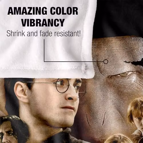 Warner Bros. Harry Potter Worn Poster Super Soft Fleece Throw Blanket, Multicolour, W: 91.44 cm x L: 147 cm – 3