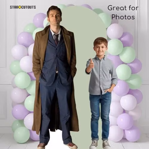 Star Cutouts SC8 Doctor Who Tenth Doctor David Tennant Lifesize Cardboard Cutout, Multicolour – 2