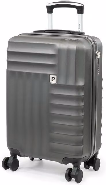 Pierre Cardin Soleil 22 inch Wheeled Hard Sided Cabin Suitcase with TSA Lock in Charcoal Grey – 1