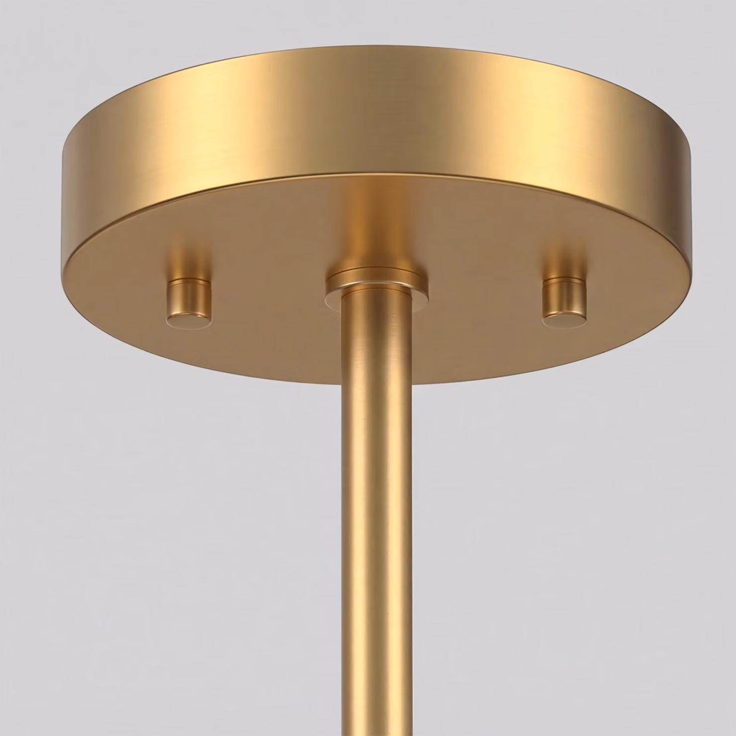 HOMCOM Modern Crystal Semi Flush Mount Ceiling Light in Gold – 3