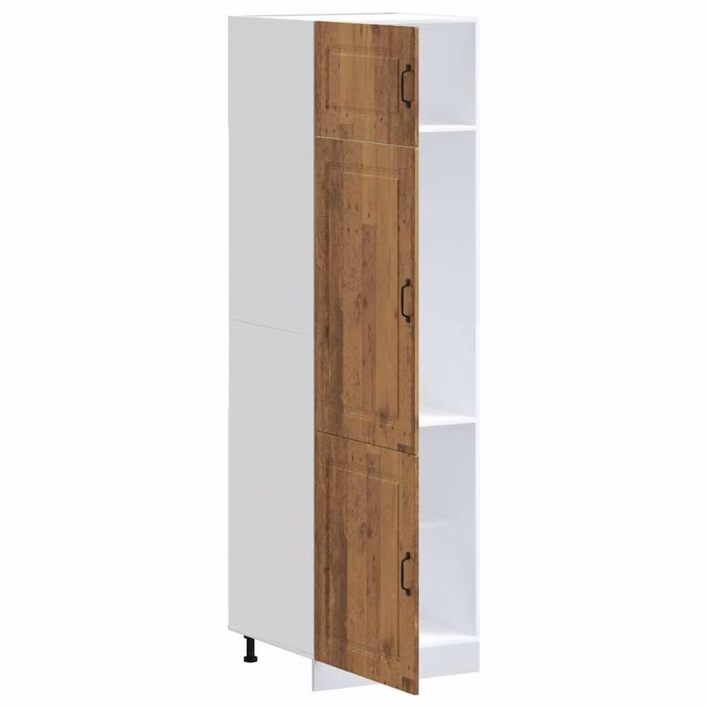 Berkfield Home Kalmar Kitchen Cupboard in Old Wood Brown, W/D/H: 57.0 x 60.0 x 207.0 cm – 3