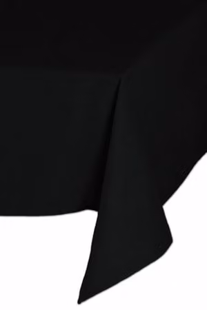 Absolute Home Textiles Easy Iron Plain Black Polyester Tablecloth, W/D: 114 x 114 cm