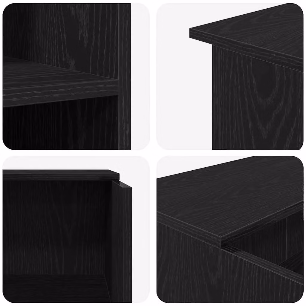 Berkfield Home Black Oak Reception Desk, W/D/H: 100 x 50 x 103.5 cm – 4