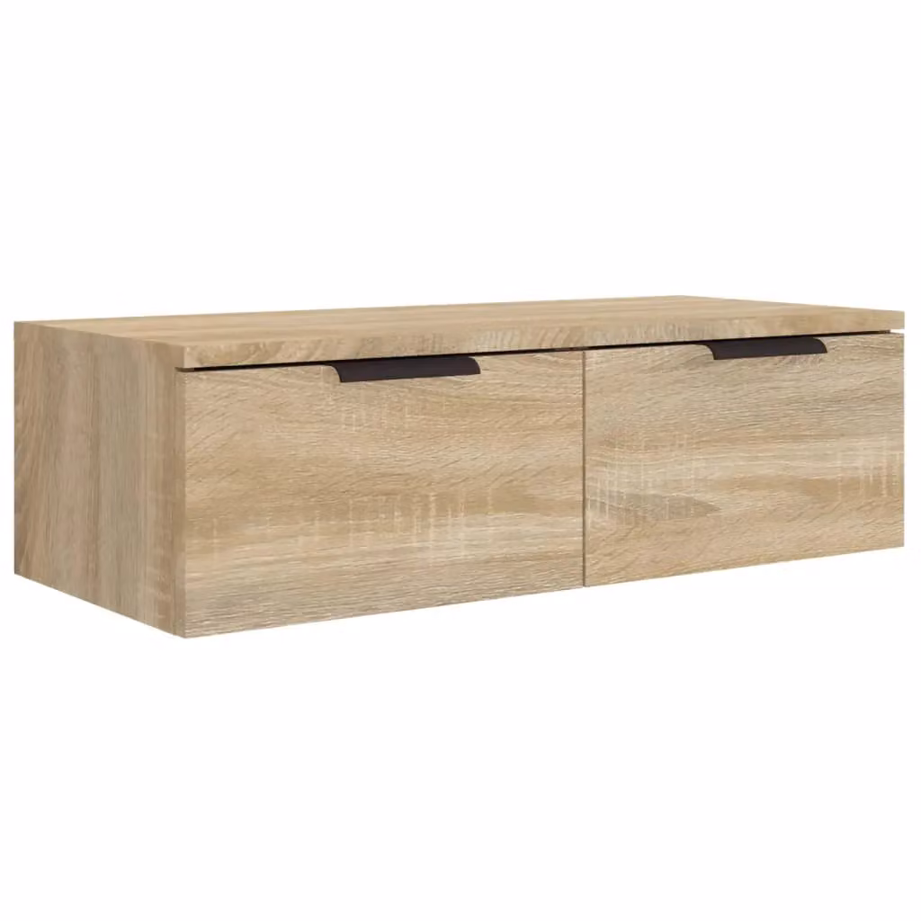 Berkfield Home Sonoma Oak Wall Cabinet in Brown, W/D/H: 68 x 30 x 20 cm – 2