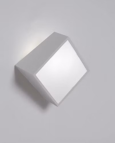Netlighting Mantra M5483 Square Mini Wall Light, Silver, IP44 – 2