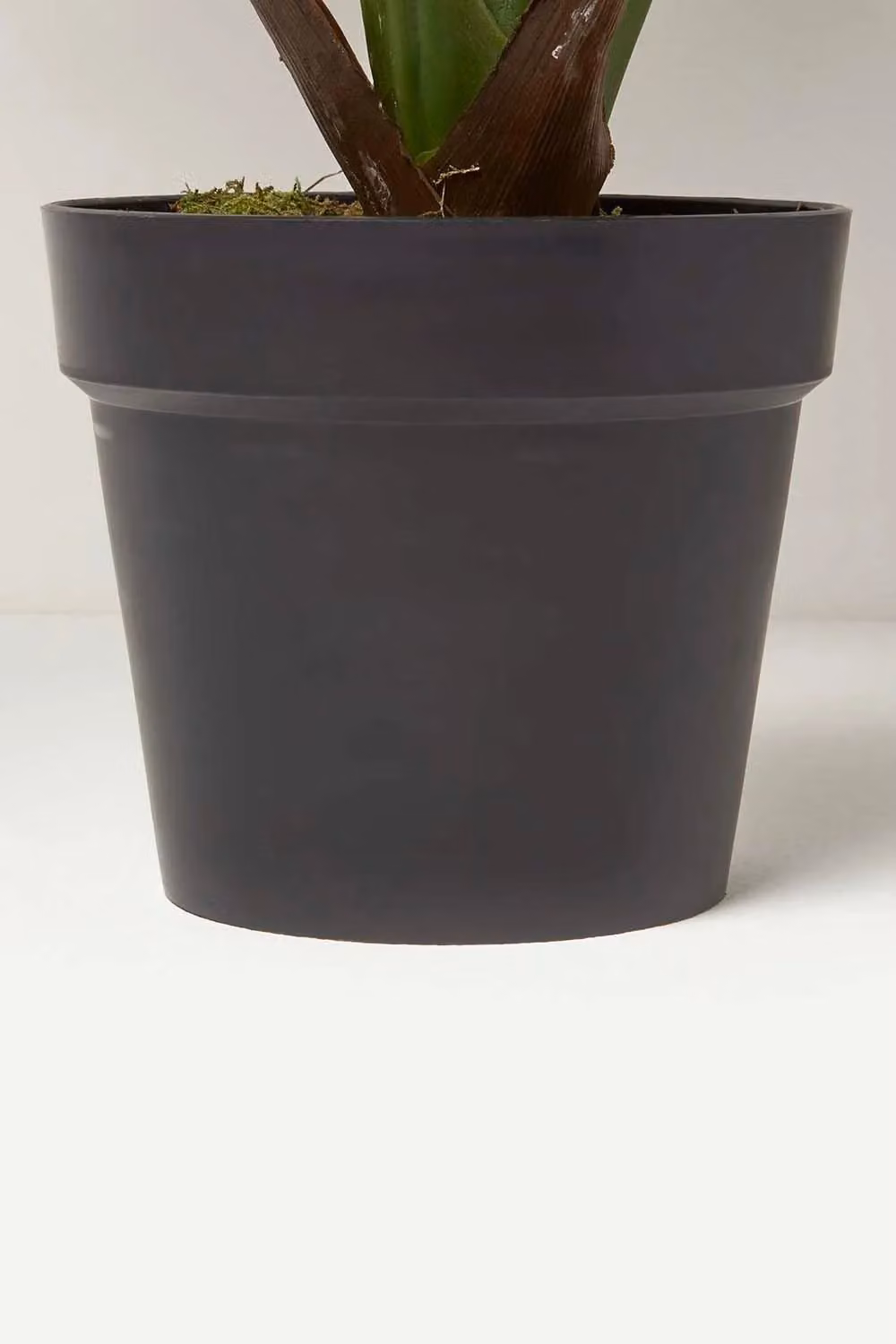 Homescapes Artificial Fan Palm Tree in a Black Pot, Height: 80 cm, Green – 2