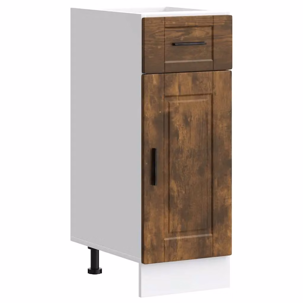 Berkfield Home Porto Smoked Oak Kitchen Base Cabinet in Brown – 2