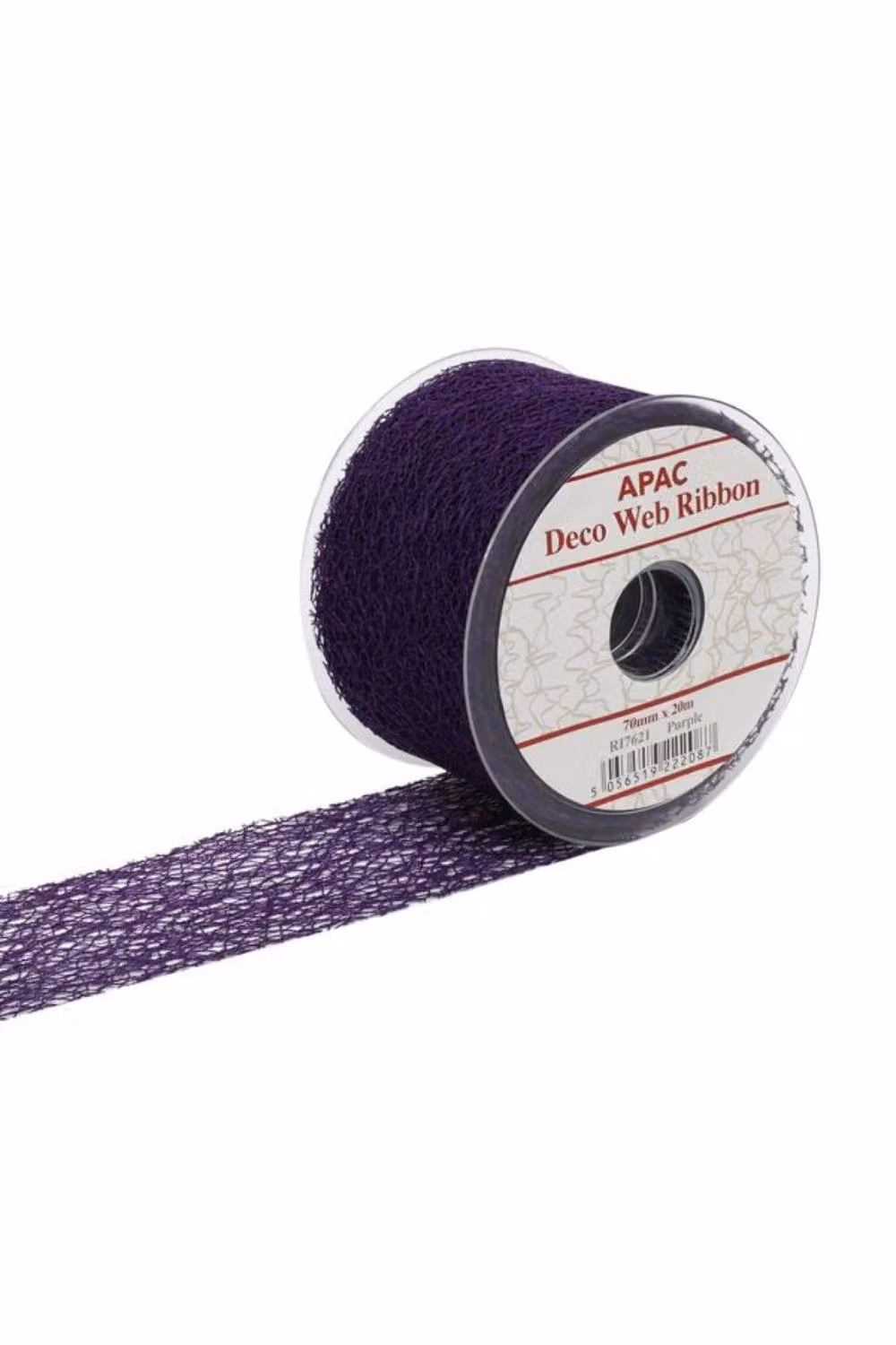 KDMD Purple Deco Web Ribbon, Width: 7 cm, Length: 20 m – 2