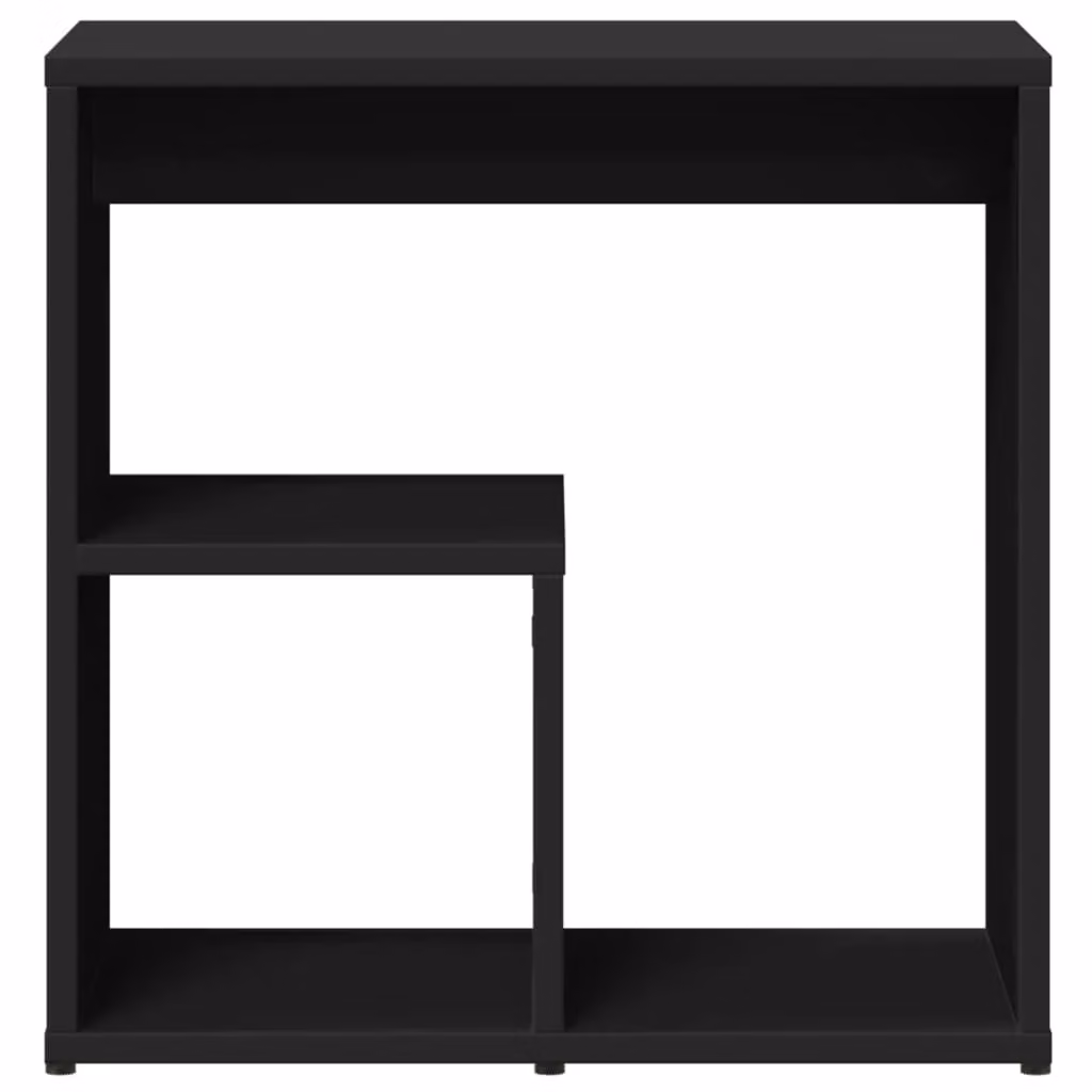 Berkfield Home Set of 2 Black Modern Side Tables in Engineered Wood, W/D/H: 50 x 30 x 50 cm – 6