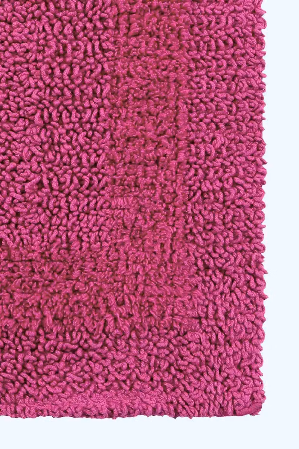 Homescapes Luxury 2 Piece Cotton Bath Mat and Pedestal Mat Set in Raspberry Pink – 3