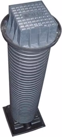 Plasson Stop Tap Chamber Complete for 20mm and 25mm MDPE, Black