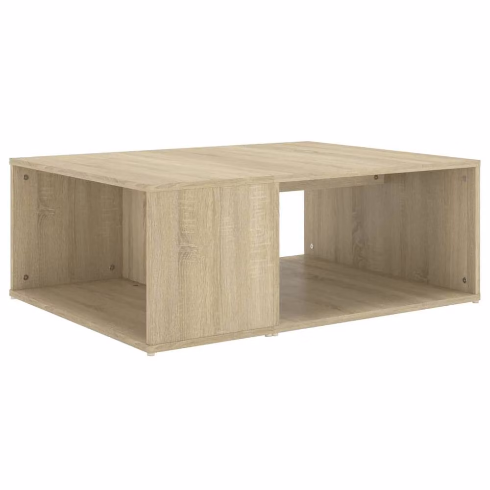 Berkfield Home Modern Sonoma Oak Coffee Table in Beige, W/D/H: 90 x 67 x 33 cm – 2