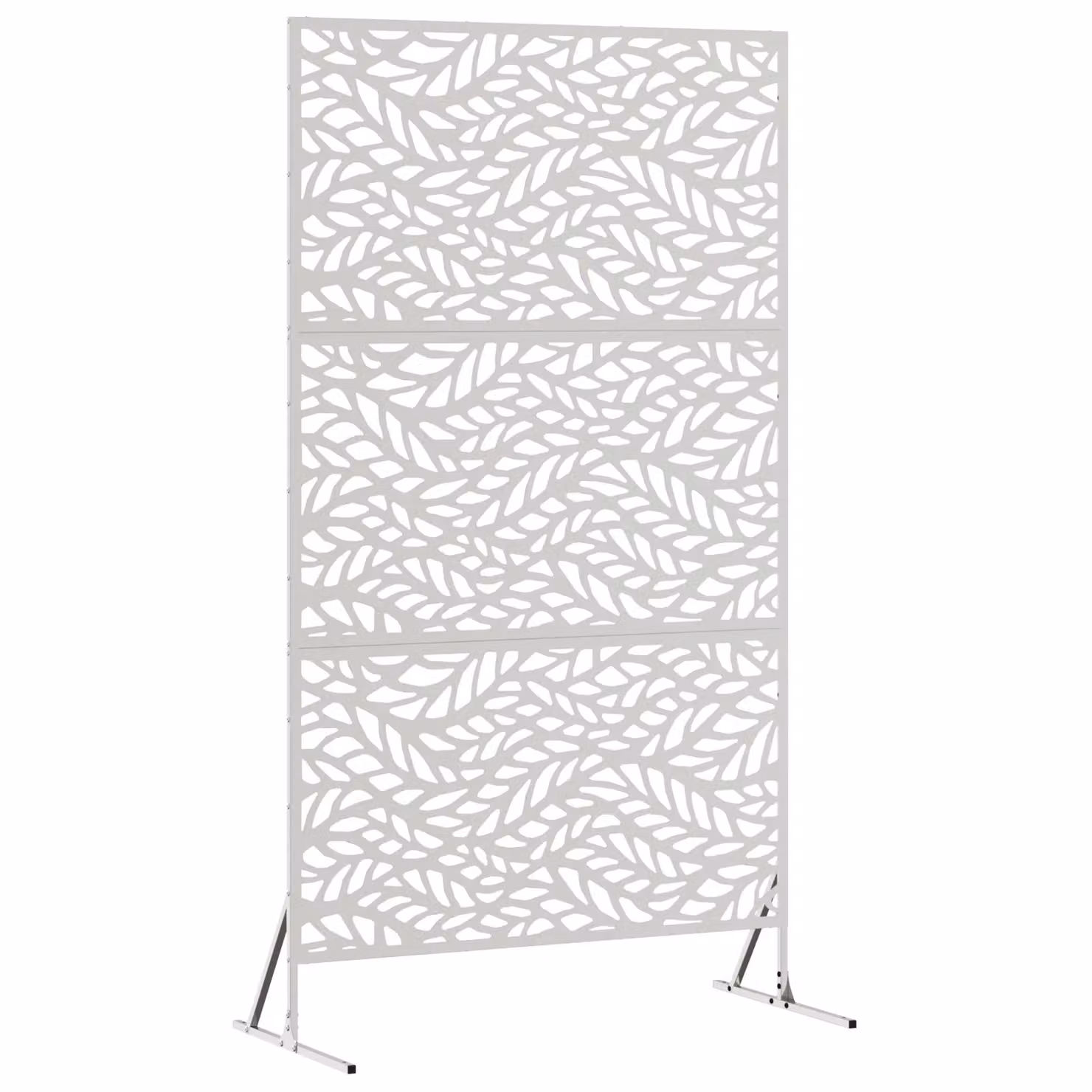 Berkfield Home Stainless Steel Privacy Screen in Silver, W/D/H: 100 x 50 x 180 cm – 2