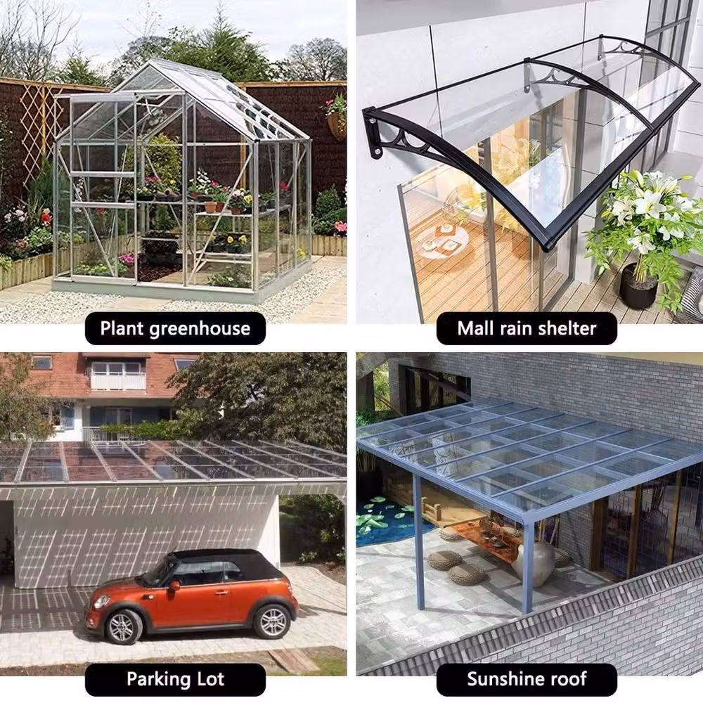 SPETLEK Clear UV Protected Polycarbonate Roofing Sheet, W: 52 cm, L: 1000 cm – 2