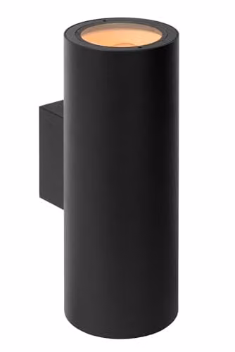Lucide Volantis Up and Down Outdoor Wall Spotlight in Black Aluminium – 1