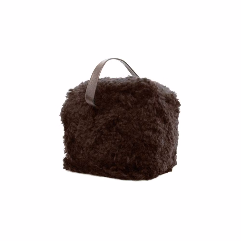 Native Natural Brown Sheepskin Doorstop, Height: 15 cm – 3