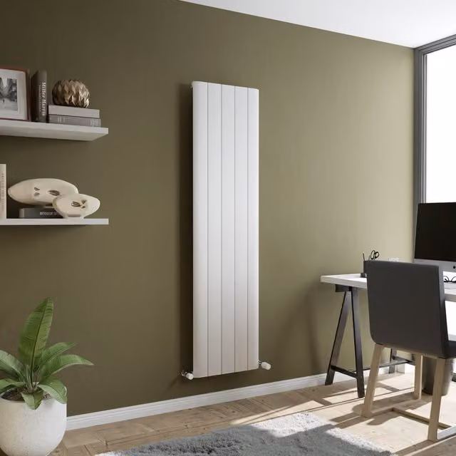Agadon Paris Designer Aluminium Radiator in White, W/H: 180 x 56.5 cm – 1