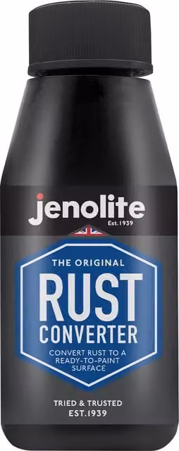 Jenolite Water Based Aerosol Rust Converter and Metal Barrier in Black or Purple